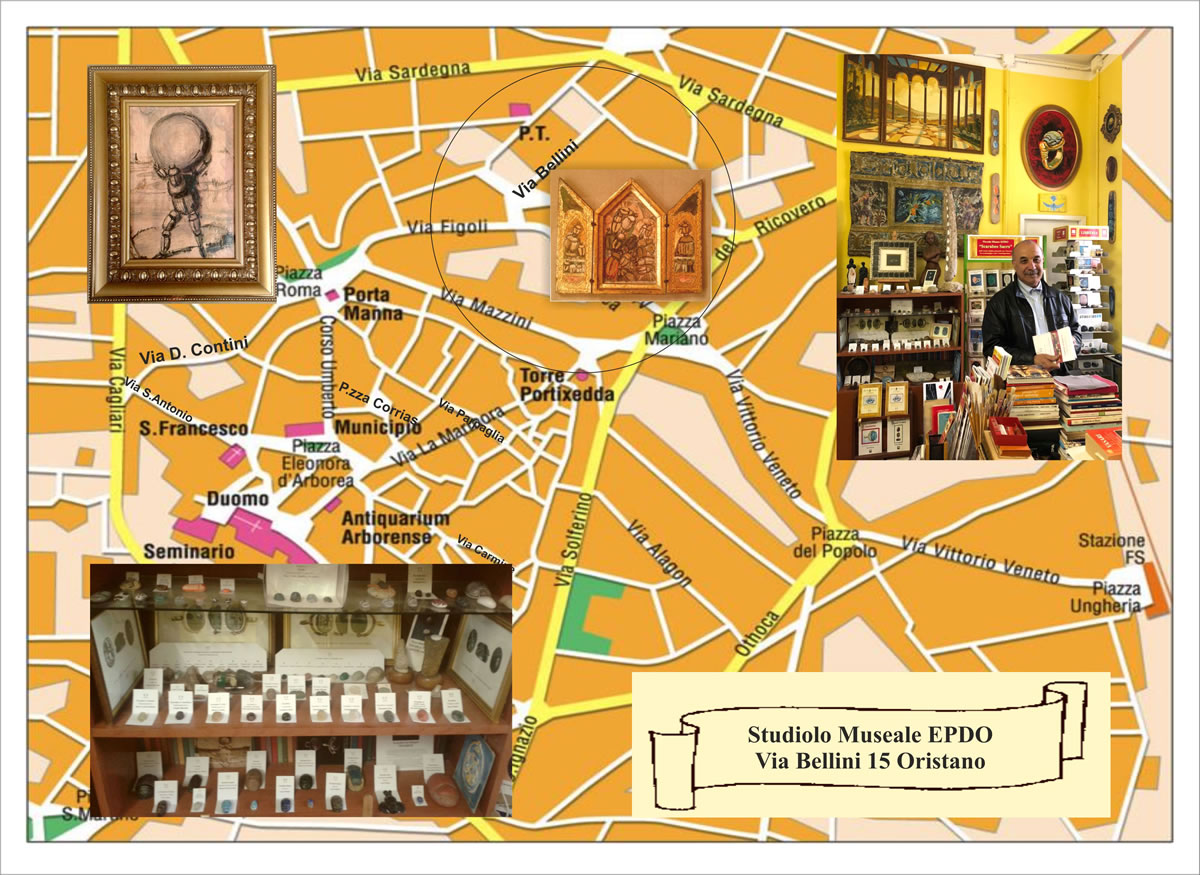 EPDO Cartina Itinerario Turistico nella Città di Oristano